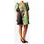 Autre Marque Mini vestido rosa con mangas abullonadas y estampado de hojas - size UK 8 - vista 3