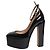 Valentino Décolleté platform Tan-Go in vernice nera - size EU 39 Nero