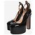 Valentino Décolleté platform Tan-Go in vernice nera - size EU 39 Nero - vista 2