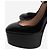 Valentino Décolleté platform Tan-Go in vernice nera - size EU 39 Nero - vista 7