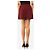 Autre Marque Mini saia evasê ameixa profundo - size UK 4 Bordeaux - vista 3