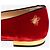 Charlotte Olympia Rote Samt-Loafer - size EU 38.5 - Ansicht 3