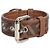 Fendi Collare per cani in pelle marrone con stampa zucca - size XS
