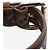 Fendi Collare per cani in pelle marrone con stampa zucca - size XS - vista 3