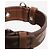 Fendi Collare per cani in pelle marrone con stampa zucca - size XS - vista 4