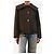 Ganni Charcoal cropped wool-blend jacket - size UK 6 Grey - view 3