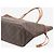 Louis Vuitton Bolso tote Neverfull MM Monogram marrón 2008 Castaño - vista 3