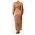 Autre Marque Daaliya Kleid mit Zebraprint in Braun und Creme - size M - Ansicht 2