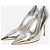 Dior Pointed chrome leather heels - size EU 38.5 (UK 5.5) Silvery - view 2