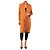 Pleats Please Abrigo largo naranja tostado - size M