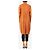 Pleats Please Abrigo largo naranja tostado - size M - vista 2