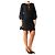 Chloé SS schwarzes Mini-Kleid aus Filz mit V-Ausschnitt - size UK 6