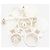 Chanel Broche Coco Mark 03A crème et argent Écru - vue 2