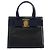 Salvatore Ferragamo Vala Hand Bag Leather Navy Gold - vista 13
