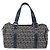 FENDI Zucchino Canvas Handtasche Navy Silver - Ansicht 13