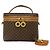 Céline Celine Vintage Macadam Pattern 2-Way Handbag Brown