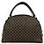 Céline CELINE Vintage Macadam Blazon Pattern Handbag Brown Black - view 3
