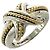Autre Marque Anello Tiffany Vintage Signature Band Ring Argento D'oro