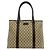 Borsa Tote in pelle Gucci GG Supreme Logo Marrone