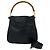 Bamboo GUCCI Vintage Bambus-Lederhandtasche Schwarz