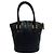 Borsa a mano in pelle Loewe Vintage Anagram Logo Mini Tote Bag Nero - vista 3