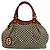 Sac cabas GUCCI Sukey en toile Diamante et cuir Rouge Beige