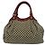Sac cabas GUCCI Sukey en toile Diamante et cuir Rouge Beige - vue 3