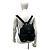 Prada Triangle Logo Hardware Tessuto Pocono Nylon Leather Backpack Black - view 2