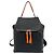 Zaino Loewe Goya Anagram Logo in pelle di vitello Marrone Nero Arancione