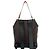 Zaino Loewe Goya Anagram Logo in pelle di vitello Marrone Nero Arancione - vista 3