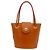 Borsa semi-spalla in pelle Burberry Shadow Horse Logo Arancione