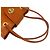 Borsa semi-spalla in pelle Burberry Shadow Horse Logo Arancione - vista 4