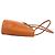 Borsa semi-spalla in pelle Burberry Shadow Horse Logo Arancione - vista 6