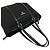 Prada Triangle Logo Hardware Tote Bag Black - view 4