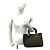 Bolsa Tote Fendi Zucca FF Logo Hardware Canvas Leather Marrom Preto - vista 2