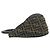 Bolsa Tote Fendi Zucca FF Logo Hardware Canvas Leather Marrom Preto - vista 5