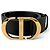 Cintura in pelle Christian Dior 30 MONTAIGNE Nero