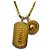Collana a catena Versace DG14698 Medusa Dog Tag D'oro