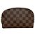 Louis Vuitton Pochette Cosmetic Makeup Pouch Marrom Damier ebene