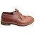 Double Prada Leather Brogue Shoes Brown