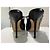 Jimmy Choo Bing 100 Mules de Charol con Correa de Cristal Negro - vista 7