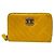 Chanel Matelassé Card Case in Yellow Leather