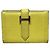 Hermès Portacarte Hermes Bearn Chevre Mysore Giallo