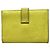 Hermès Portacarte Hermes Bearn Chevre Mysore Giallo - vista 2