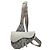 Sac Saddle Dior en toile CD Diamond et cuir de veau Gris Marron