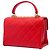 Borsa Chanel Red Small Quilted Lambskin Trendy Spirit Top Handle Bag Rosso - vista 2