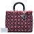 Dior Pink Large Tweed Cannage Fringe Lady Dior Rosa - vista 6