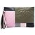 Chanel Grün Large Lambskin Colorblock Patchwork O Case