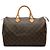 Louis Vuitton Brown Monogram Speedy 35 Marrom