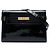 Autre Marque Saint Laurent Manhattan Schultertasche Medium aus Lackleder in Schwarz